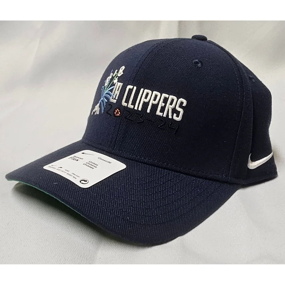 Nike Los Angeles Clippers Swoosh Flex City Edition 7 Adult Hat Navy Stretch Fit